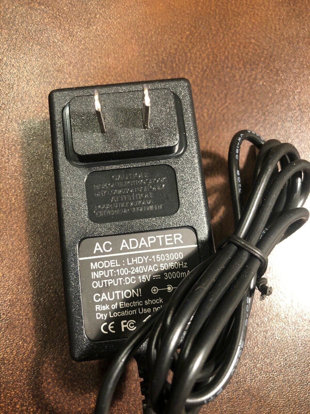 New AC Adapter LHDY-1503000 Power Supply 15V DC 3000mA New AC Adapter LHDY-1503000 Power Supply 15V DC 3000mA